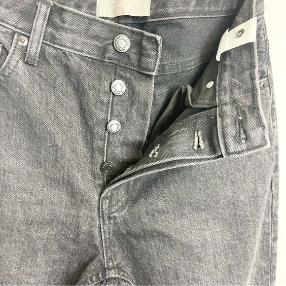 Everlane The Cheeky Jean High Waisted Straight Leg Woman’s size 25 washed black - Picture 2 of 7